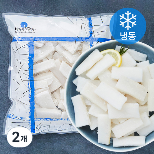 The더착한 오징어 슬라이스 (냉동), 500g, 2개