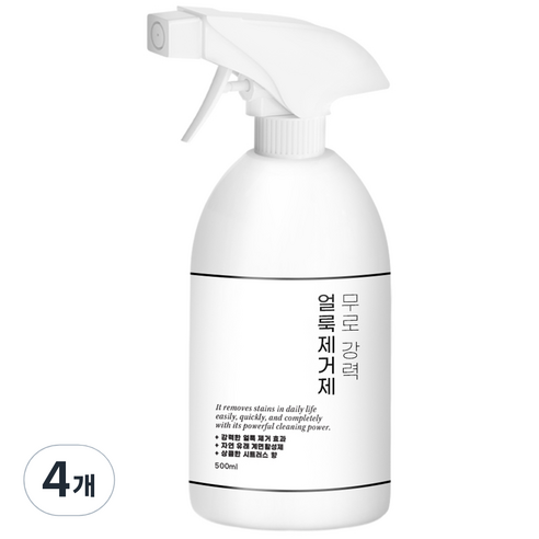 무로 강력 얼룩제거제, 4개, 500ml