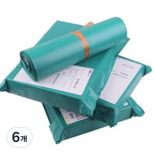 가팡 택배 비닐봉투 폴리백 민트 A LDPE 0.08 100p, 6개