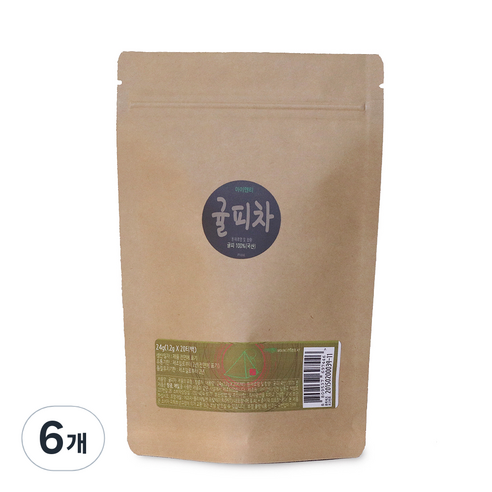 아이앤티 귤피차 삼각티백, 1.2g, 20개입, 6개