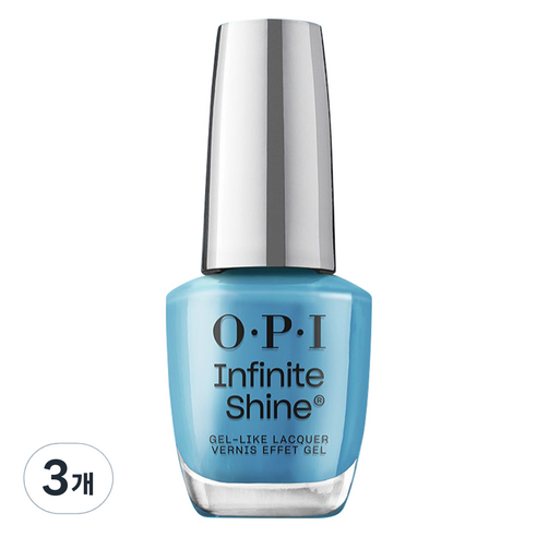오피아이 인피니트 샤인 젤 라이크 매니큐어, ISL 125 Never Leavin'' Blue, 15ml, 3개
