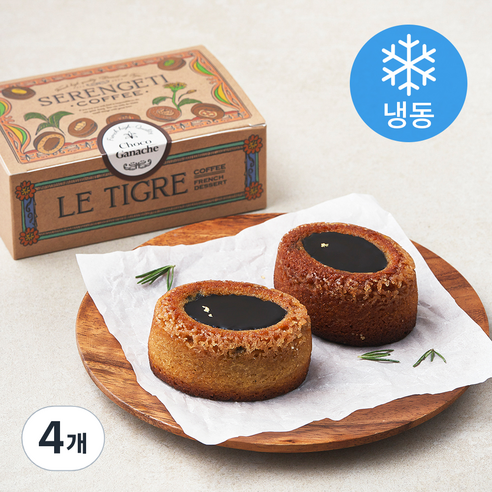 세렝게티커피 초코 가나슈 티그레 (냉동), 60g, 2개입, 4개