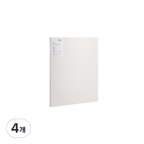 누사인 파스텔 모던 클리어 파일 20매, 4개, 베이지