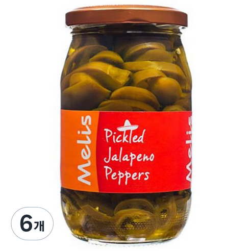 멜리스 할라페뇨 페퍼, 330g, 6개
