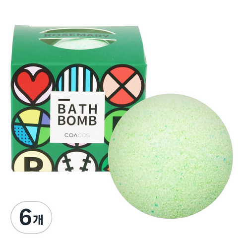 코아코스 버블 배쓰밤 시에스타, 140g, 6개