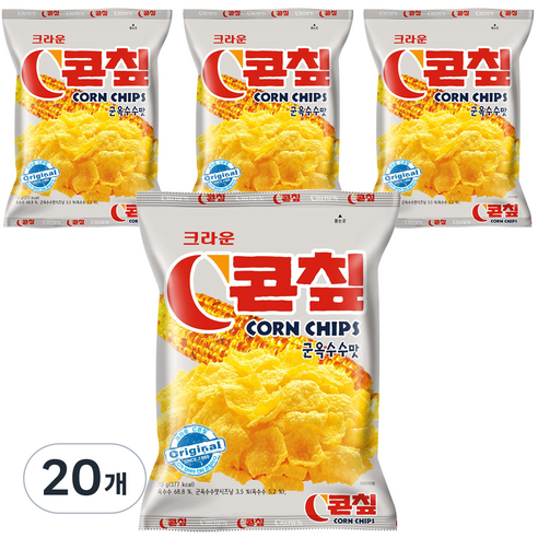 크라운 콘칩, 70g, 20개