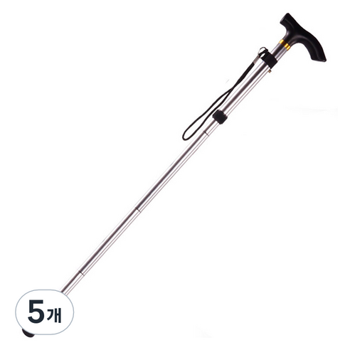 조인메이드 접이식 지팡이, 실버, 5개