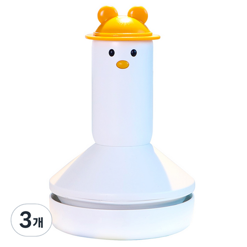 아이존 안녕오리 책상 지우개 진공청소기, 화이트, 3개