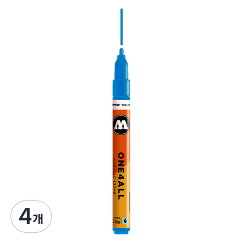 모로토우 원포올 아크릴 마카 2mm 127HS 230 shock blue, 4개
