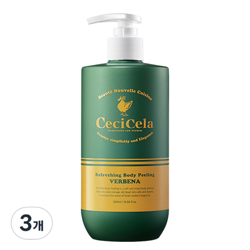 쎄씨쎌라 리프레싱 바디 필링 VERBENA, 3개, 500ml