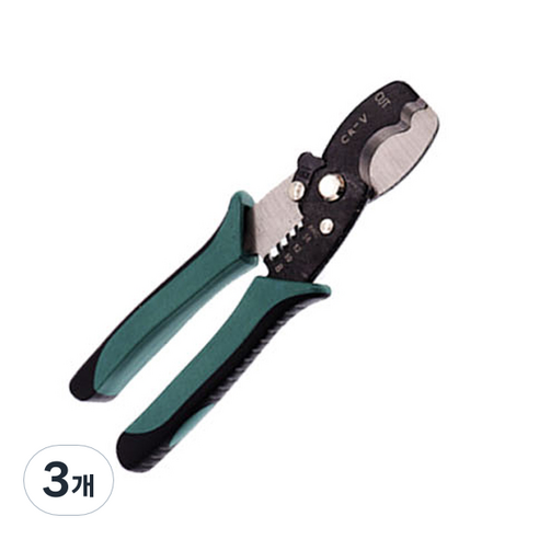 페어포스 전선 케이블 커터 니퍼 그린 180mm, 3개