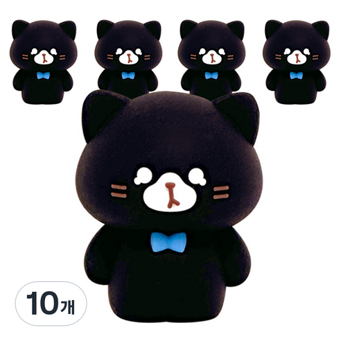 고양이 연필깎이, 검정, 10개