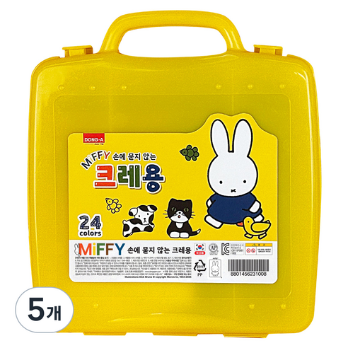 동아 미피 크레용, 24색, 5개