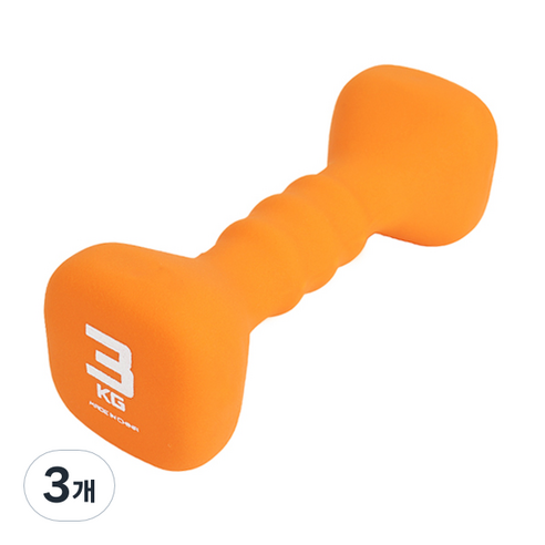 아이워너 네오프렌 사각 컬러아령 오렌지, 3kg, 3개