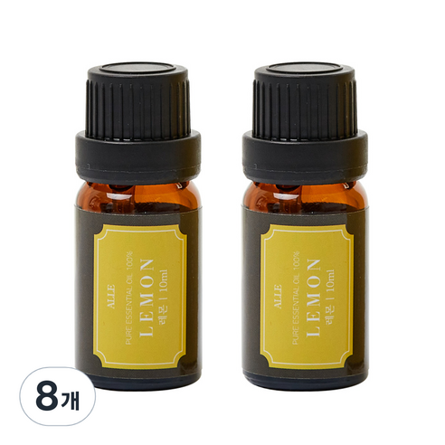 알레 비건 아로마 에센셜 오일 레몬 향, 10ml, 8개