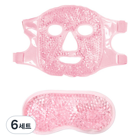탑피아 시원한 쿨 안대 핑크 세트, 6세트