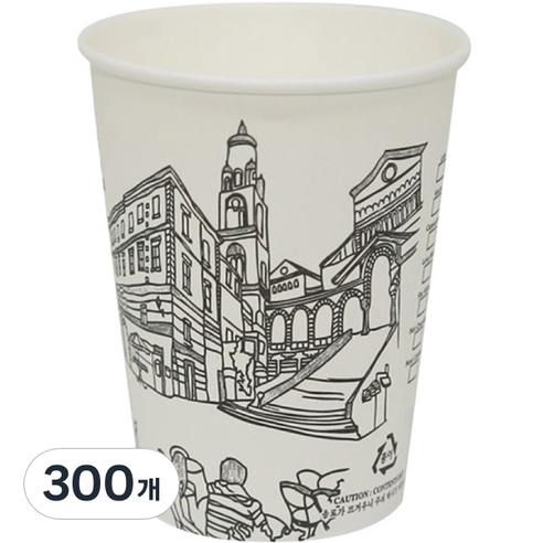 스완 지름 84 종이컵 카페 295ml, 300개