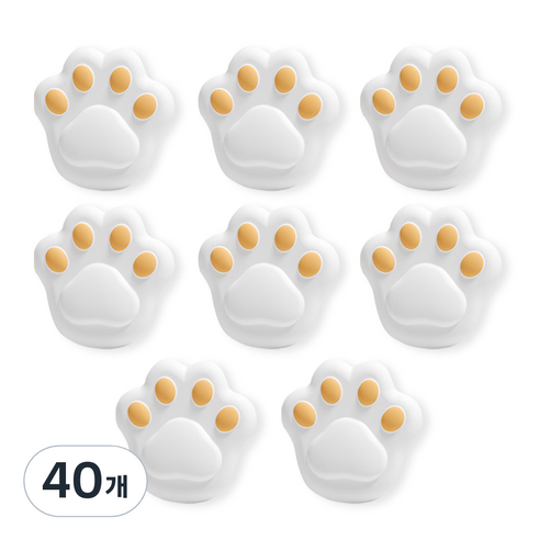 발바닥 코너 보호대, 화이트, 40개