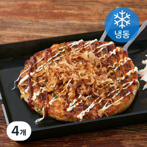 지엔씨푸드 오사카식 오코노미야끼 (냉동), 350g, 4개