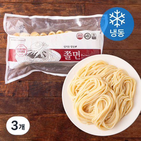 쿡탁 싱거운밥상 쫄면 10개입 (냉동), 2kg, 3개