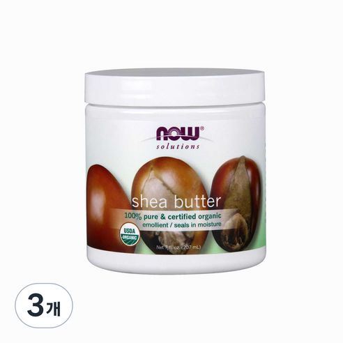 나우푸드 퓨어 바디 시어버터, 198ml, 4개