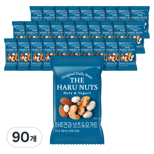 하루견과 믹스넛 넛츠 앤 요거트, 20g, 90개