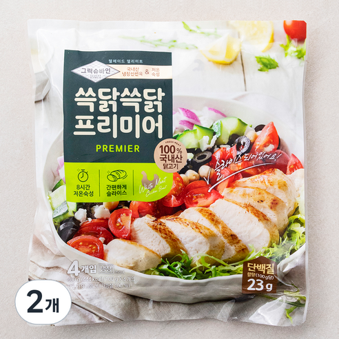 그릭슈바인 쓱닭쓱닭 프리미어, 100g, 4개입, 2개