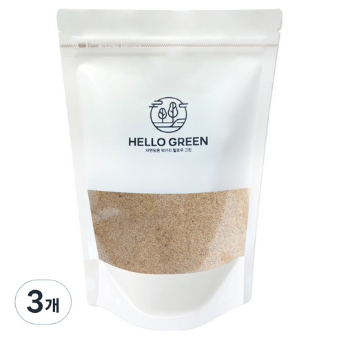 헬로우그린 볶은 아마씨 분말, 3개, 300g