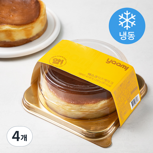 얌!(YAAM!) 바스크 치즈케익 (냉동), 290g, 4개