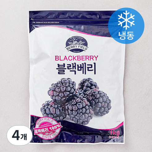 베리필드 칠레산 블랙베리 (냉동), 4개, 1kg