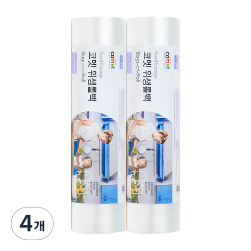 코멧 위생롤백 특대형 35 x 45cm 500매, 4개