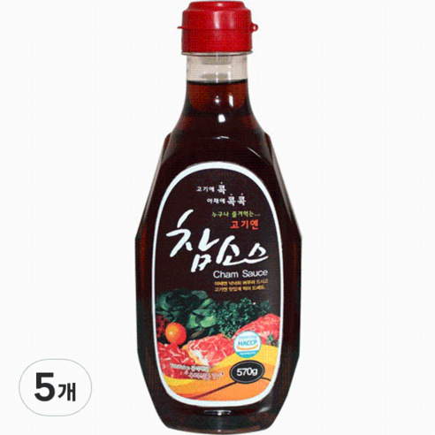 우리식품 고기엔 참소스, 570g, 5개