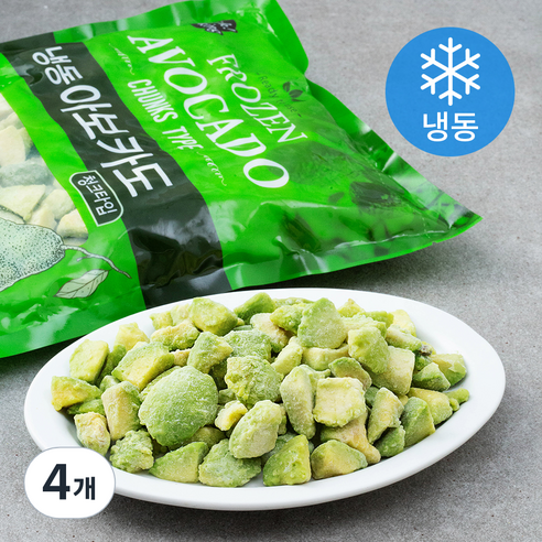 청크타입 아보카도 (냉동), 1kg, 4개
