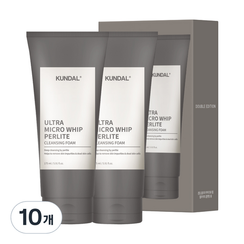 쿤달 울트라 마이크로 휩 펄라이트 폼클렌징, 175ml, 10개