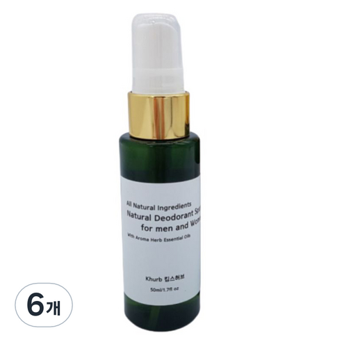 킴스허브 데오드란트, 50ml, 6개