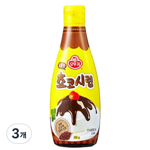 오뚜기 달콤한쵸코시럽, 220g, 3개