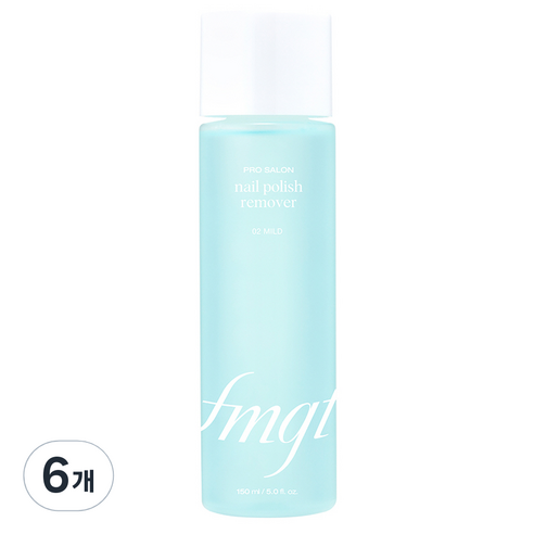 더페이스샵 fmgt 프로 살롱 네일 리무버 02 마일드, 150ml, 6개