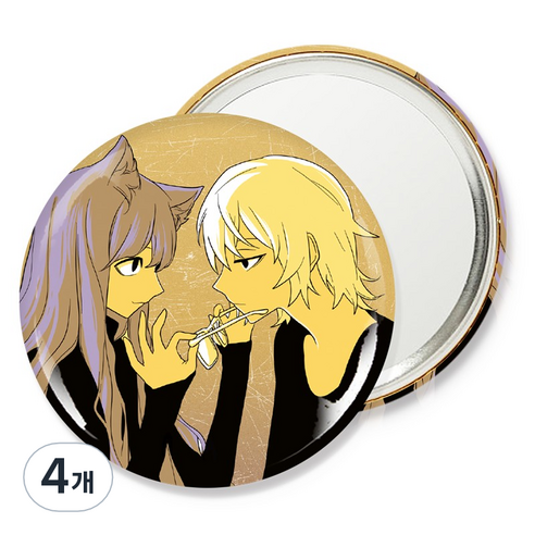 웹툰샵 이런영웅은싫어 핀거울 75mm, 랩터&헤이즈, 4개