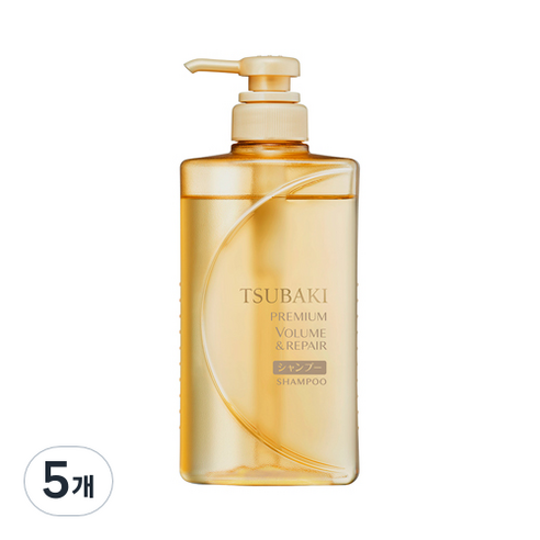 츠바키 프리미엄 볼륨 & 리페어 샴푸 플로럴 프루티향, 490ml, 5개