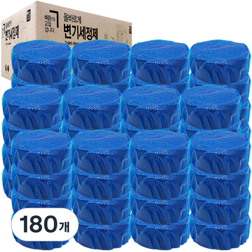 올바르게 올왜프 변기 세정제, 50g, 180개