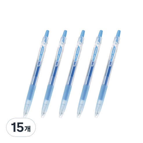 파이롯트 쥬스 젤잉크펜 0.38mm, 라이트블루, 15개