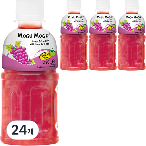 모구모구 과채음료 포도맛, 320ml, 24개