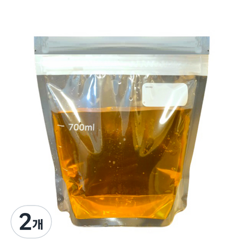 생활을그리다 스탠드 투명 육수 저장팩 700ml, 중(M), 60개입, 2개