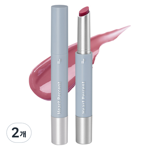 하트퍼센트 도트 온 무드 듀이 멜팅 립스틱, 2개, 1.5g, 05 모브 듀