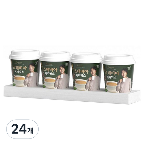 맥널티커피 스테비아 커피믹스 원컵, 24개, 1개입, 9.5g
