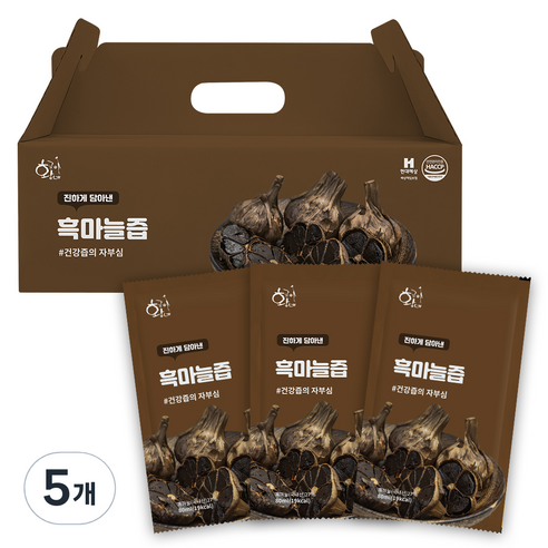 황금이네 흑마늘즙 30p, 2.4L, 5개