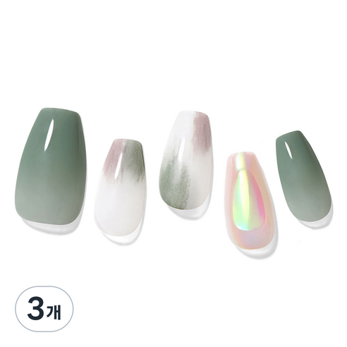 데싱디바 매직프레스 네일팁, 어센틱 터치 샤인, 3개