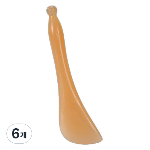 하트 부드러운 지압 마사지 괄사 스틱형, 혼합색상, 6개