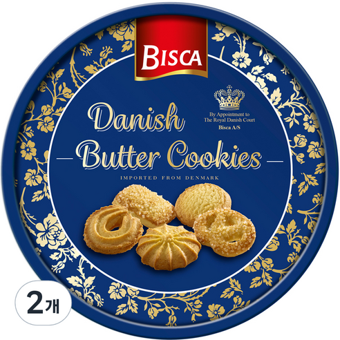 BISCA 대니쉬 버터 쿠키, 454g, 2개