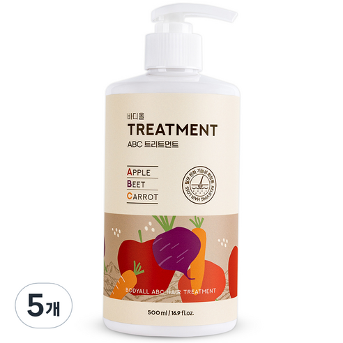 바디올 ABC 탈모 트리트먼트, 5개, 500ml